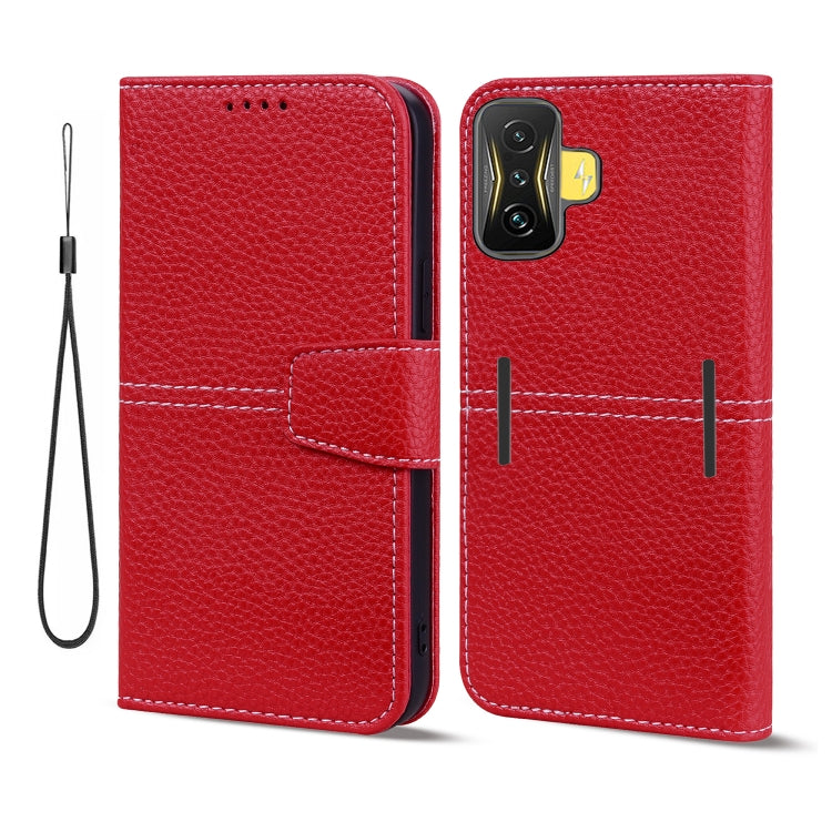 For Xiaomi Poco F4 GT Litchi RFID Leather Phone Case