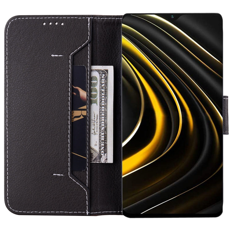 For Xiaomi Poco M3 / Redmi 9T Litchi RFID Leather Phone Case