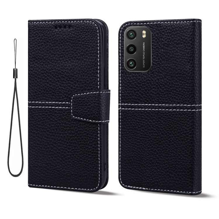 For Xiaomi Poco M3 / Redmi 9T Litchi RFID Leather Phone Case