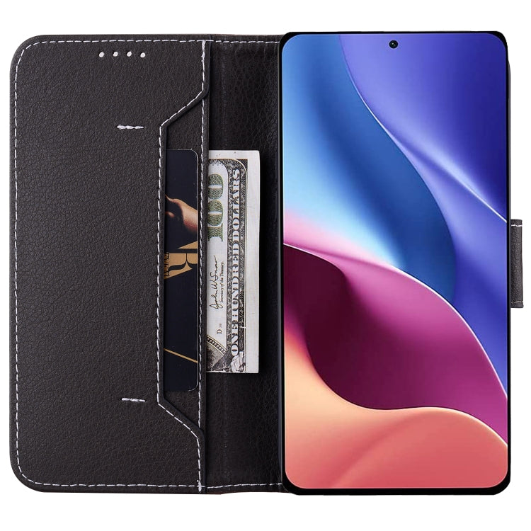 For Xiaomi Redmi K40 / Poco F3 Litchi RFID Leather Phone Case