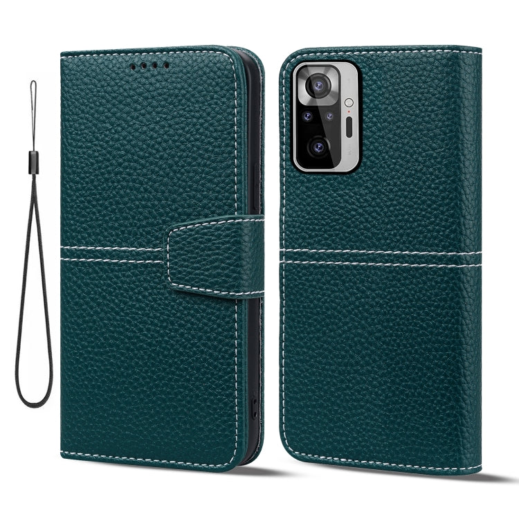 For Xiaomi Redmi Note 10 Pro / 10 Pro Max Litchi RFID Leather Phone Case