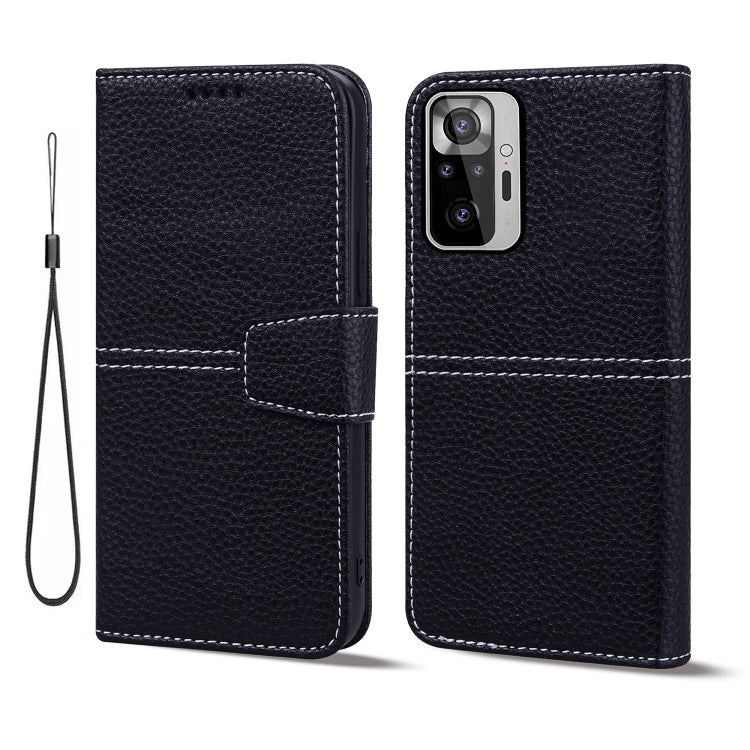 For Xiaomi Redmi Note 10 Pro / 10 Pro Max Litchi RFID Leather Phone Case