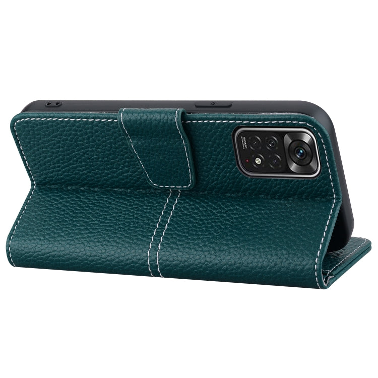 For Xiaomi Redmi Note 11S Litchi RFID Leather Phone Case