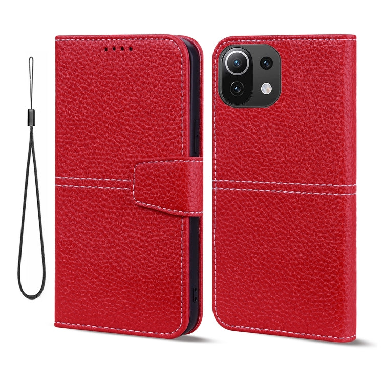 For Xiaomi Mi 11 Lite 5G / 4G Litchi RFID Leather Phone Case