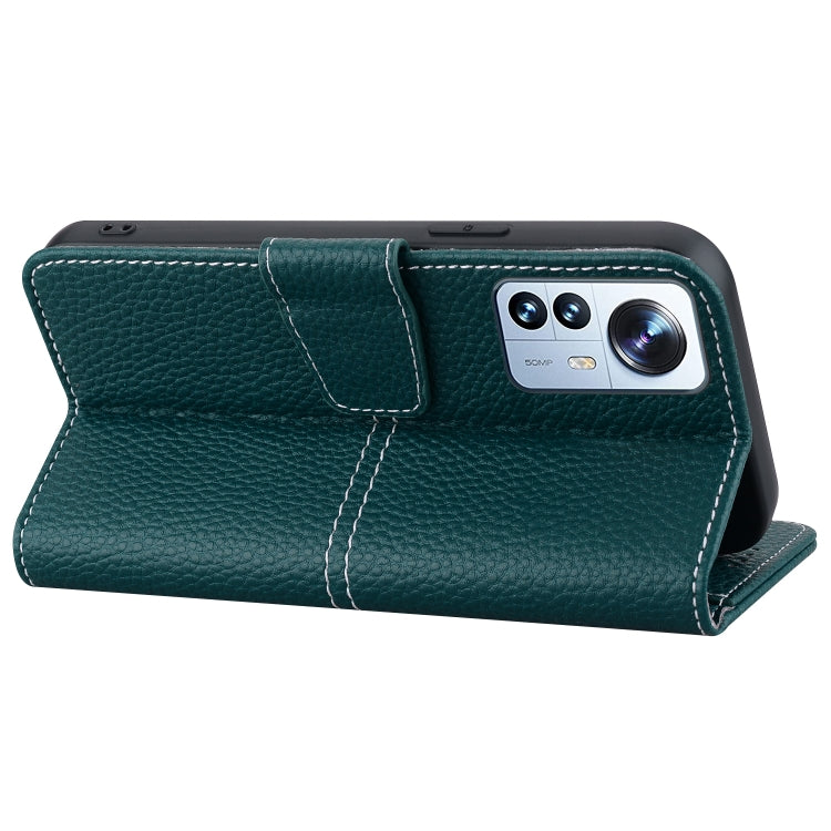 For Xiaomi 12 Pro Litchi RFID Leather Phone Case