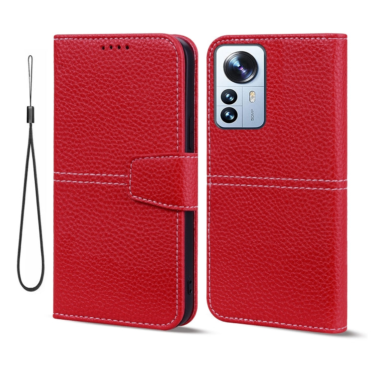 For Xiaomi 12 Pro Litchi RFID Leather Phone Case