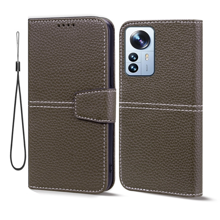 For Xiaomi 12 / 12X Litchi RFID Leather Phone Case