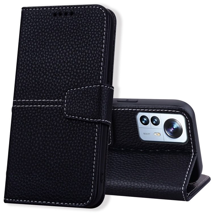 For Xiaomi 12 / 12X Litchi RFID Leather Phone Case