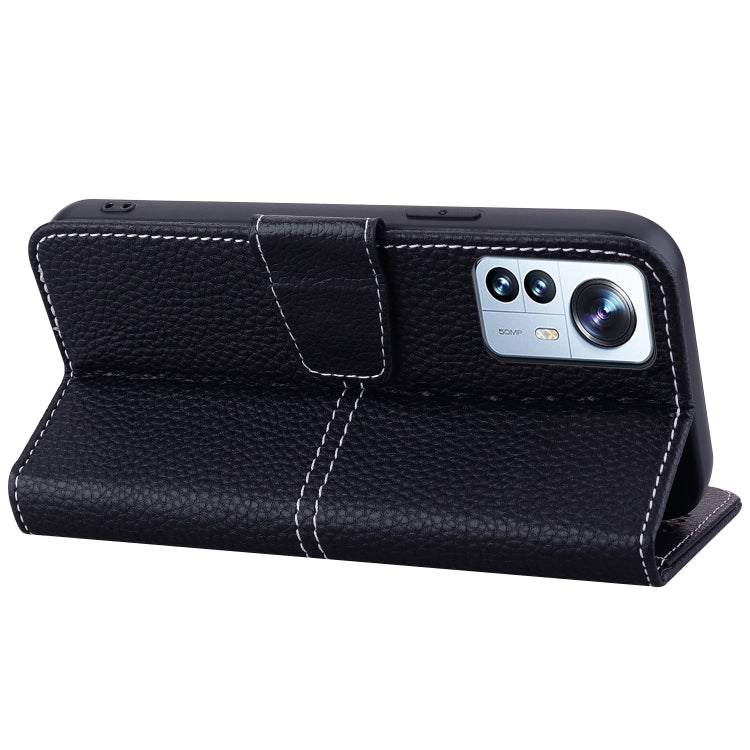 For Xiaomi 12 / 12X Litchi RFID Leather Phone Case