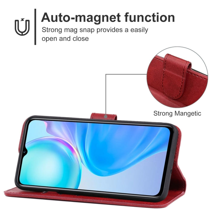 For vivo Y77e Leather Phone Case