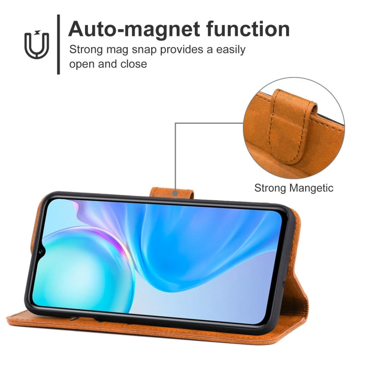 For vivo Y77e Leather Phone Case