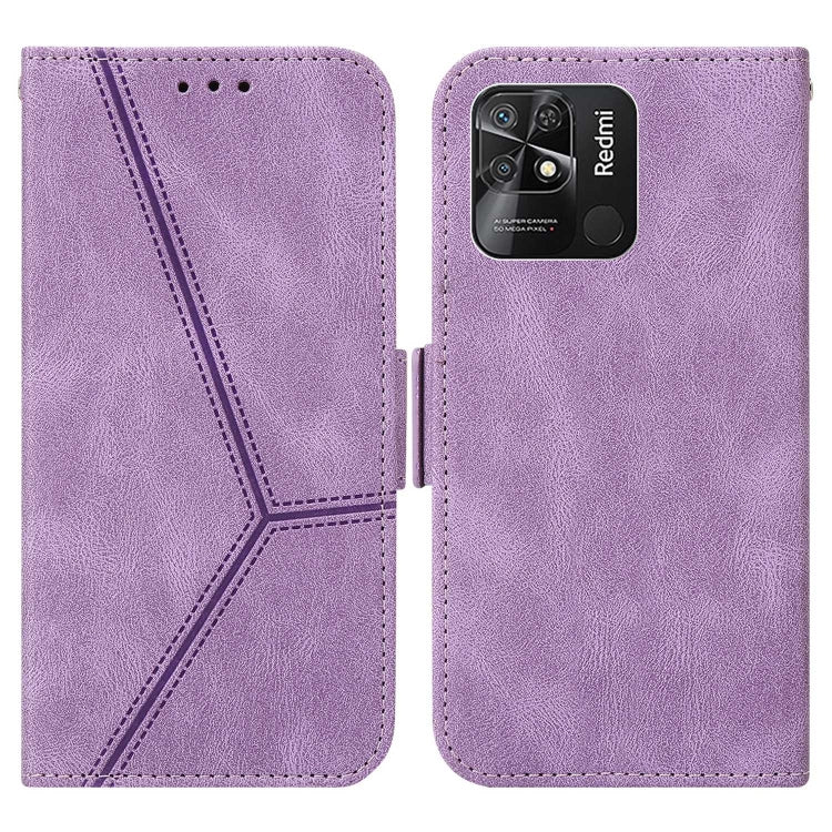 For Xiaomi Redmi 10C Embossing Stripe RFID Leather Phone Case