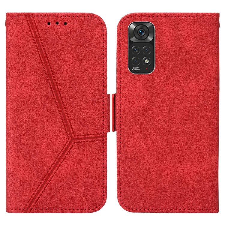 For Xiaomi Redmi Note 11 4G Embossing Stripe RFID Leather Phone Case