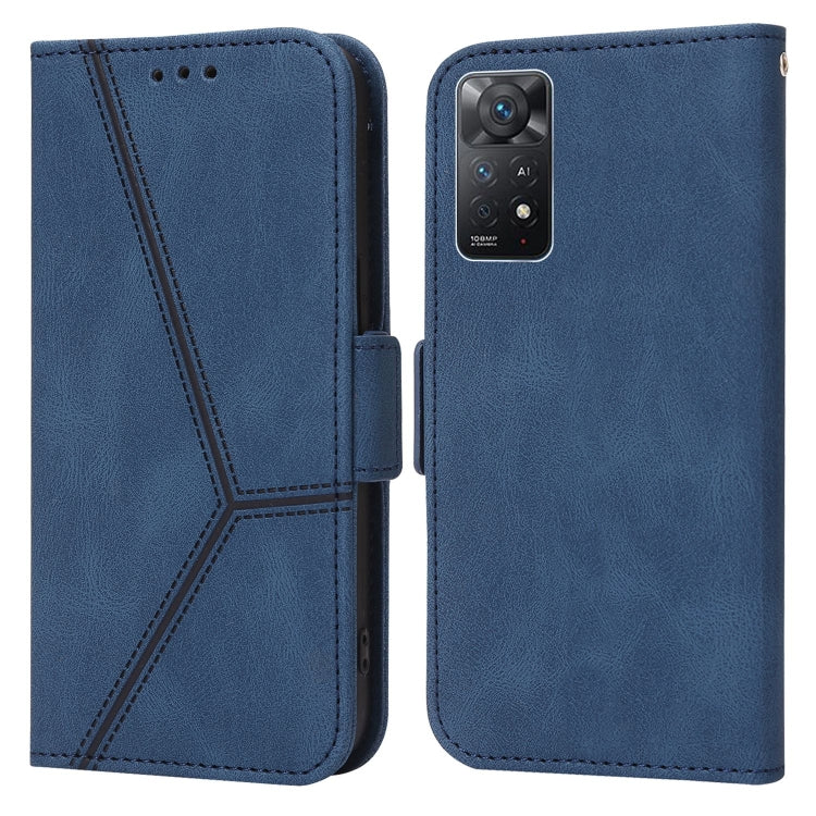 For Xiaomi Redmi Note 11 Pro Embossing Stripe RFID Leather Phone Case