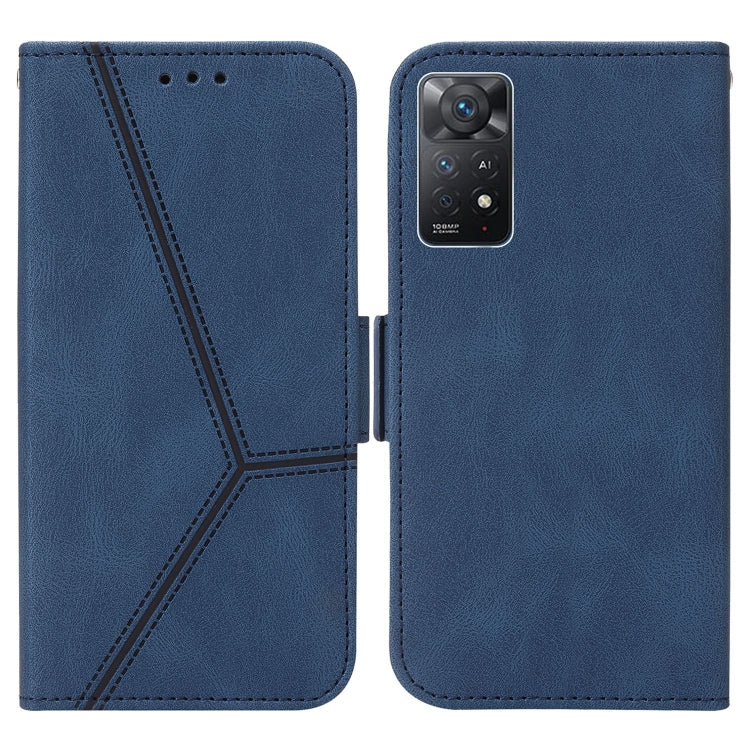 For Xiaomi Redmi Note 11 Pro Embossing Stripe RFID Leather Phone Case
