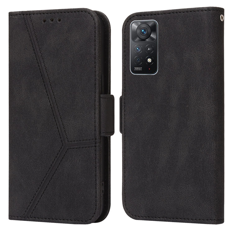 For Xiaomi Redmi Note 11 Pro Embossing Stripe RFID Leather Phone Case