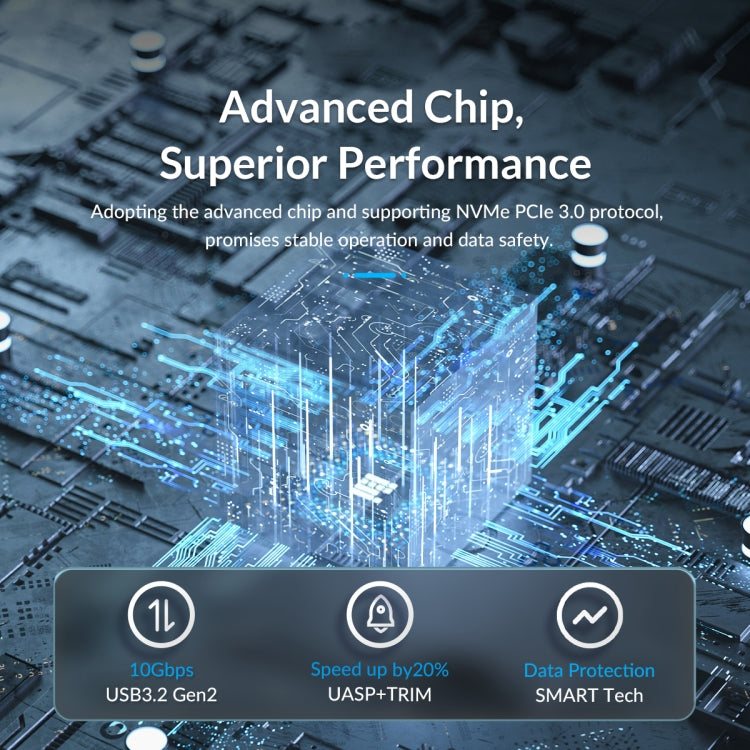 ORICO HM2-G2-BK M.2 NVMe SSD Enclosure(Black)