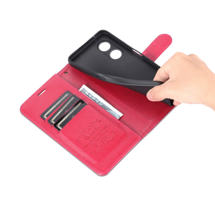 For OPPO A97 5G AZNS Sheepskin Texture Flip Leather Phone Case