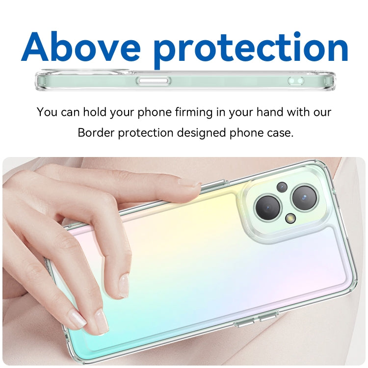 For OPPO Reno 7 Lite Colorful Series Acrylic + TPU Phone Case