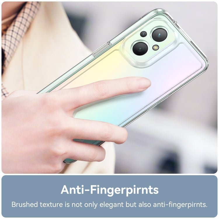 For OPPO Reno 7 Lite Colorful Series Acrylic + TPU Phone Case