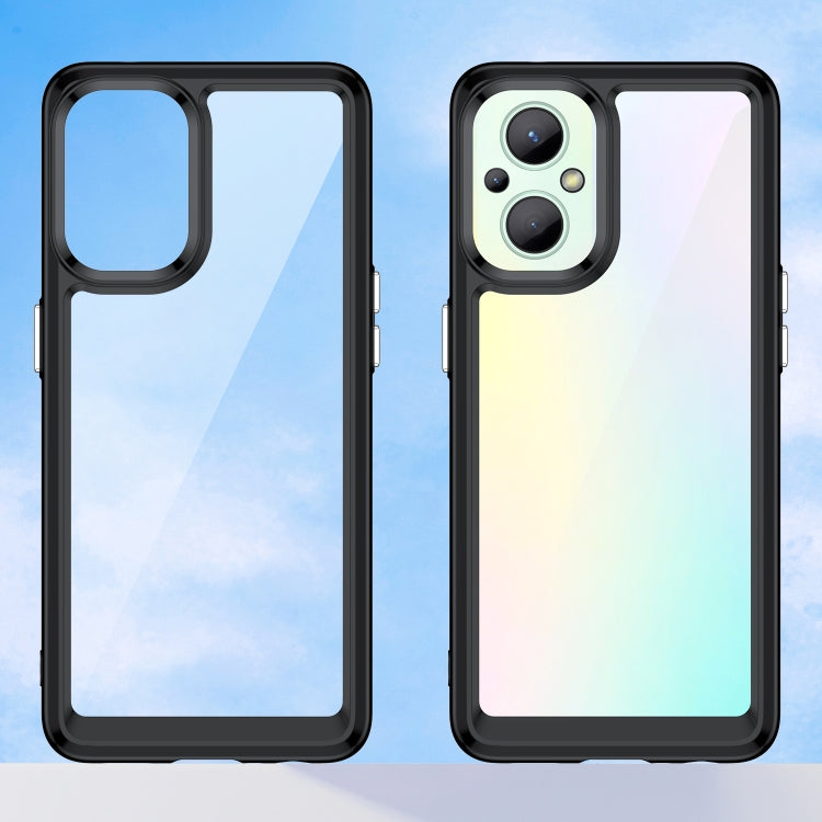 For OPPO Reno 8 Lite Colorful Series Acrylic + TPU Phone Case