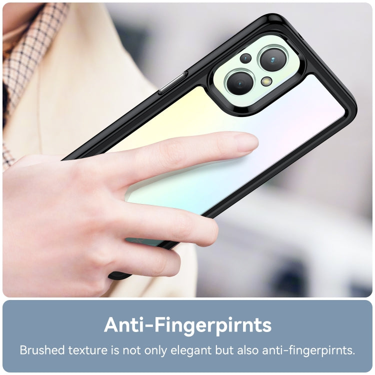 For OPPO Reno 8 Lite Colorful Series Acrylic + TPU Phone Case