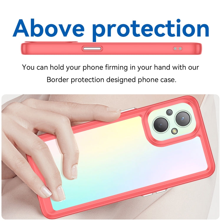 For OPPO Reno 8 Lite Colorful Series Acrylic + TPU Phone Case
