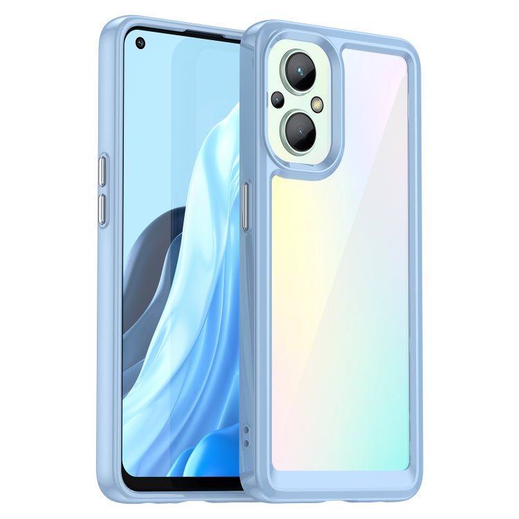 For OPPO Reno 8 Lite Colorful Series Acrylic + TPU Phone Case