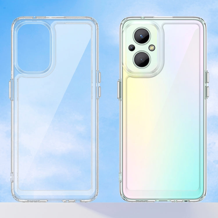 For OPPO Reno 8 Lite Colorful Series Acrylic + TPU Phone Case