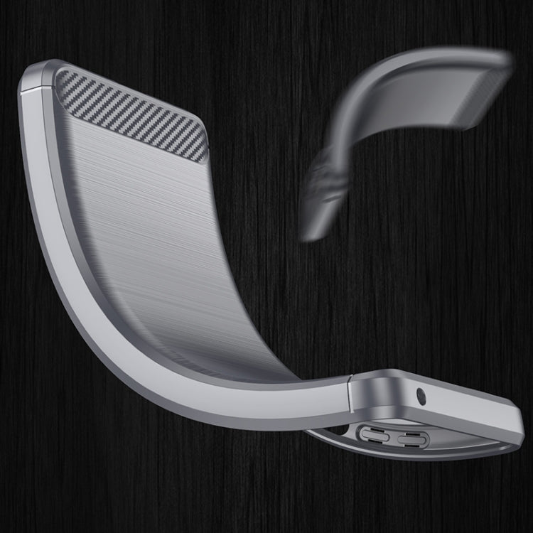 For Xiaomi Redmi 10C Brushed Texture Carbon Fiber TPU Case