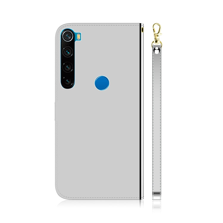 For Xiaomi Redmi Note 8T Mirror-like Magnetic Attraction Horizontal Flip Leather Case with Lanyard, Support Holder & Card Slot & Wallet