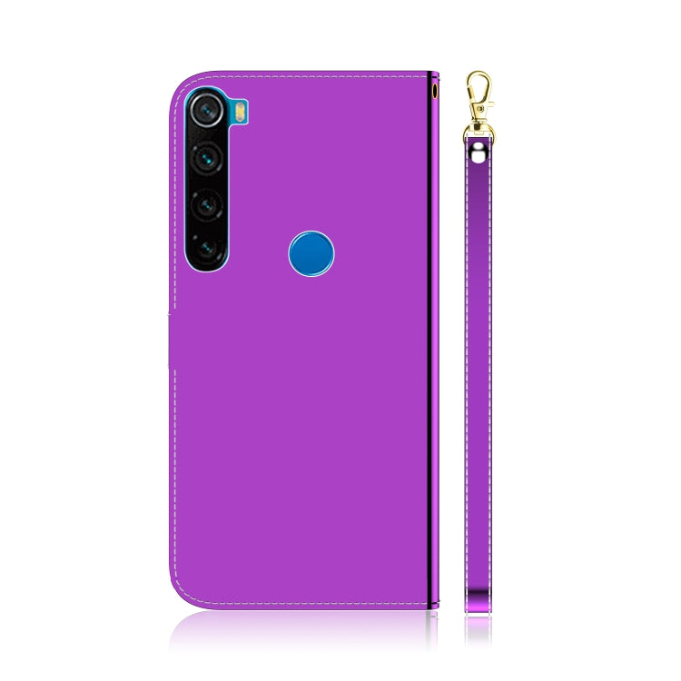 For Xiaomi Redmi Note 8T Mirror-like Magnetic Attraction Horizontal Flip Leather Case with Lanyard, Support Holder & Card Slot & Wallet