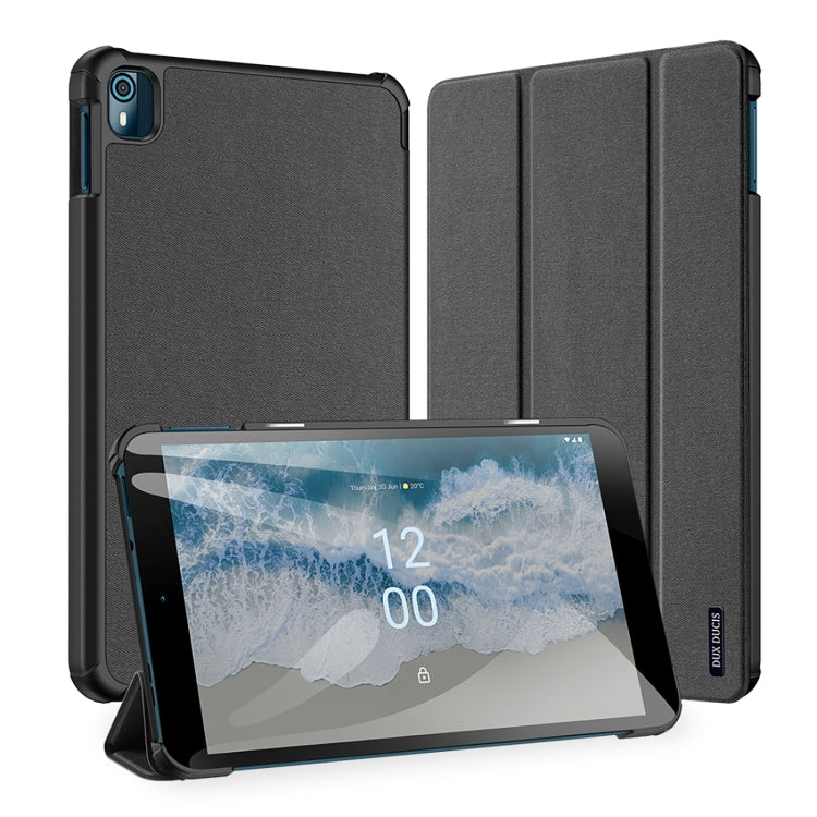 For Nokia T10 DUX DUCIS Domo Series Magnetic Flip Leather Tablet Case