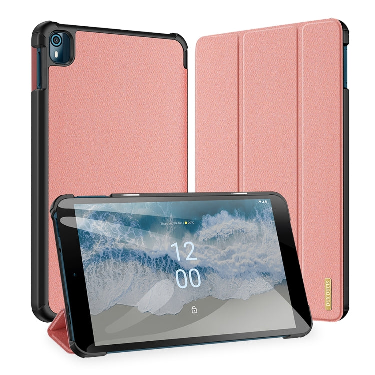 For Nokia T10 DUX DUCIS Domo Series Magnetic Flip Leather Tablet Case