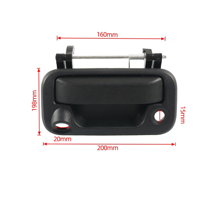 A7596-01 Car Tailgate Puller Handle with Camera Hole 8L3Z9943400AC for Ford F-150 / F-350