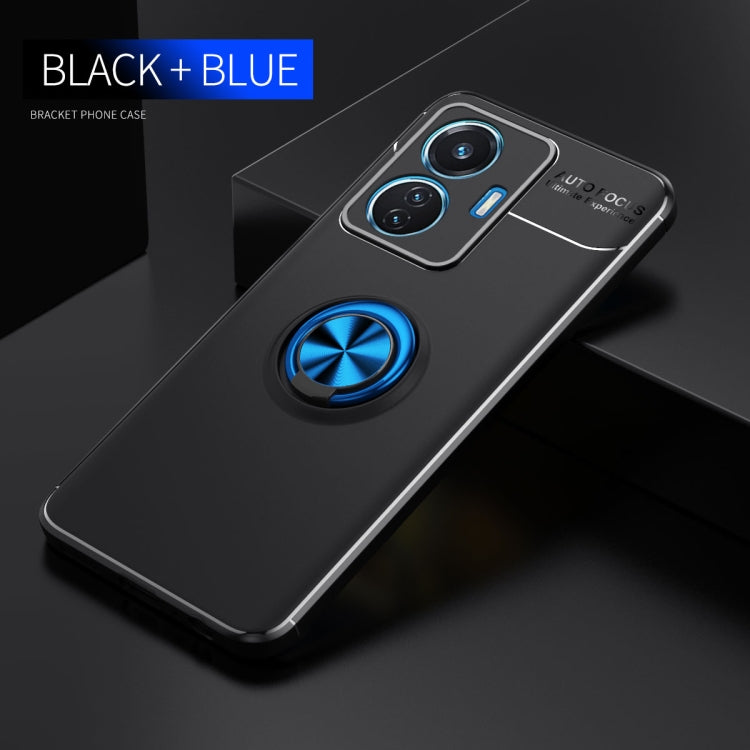 For vivo iQOO Z6 44W Metal Ring Holder TPU Phone Case