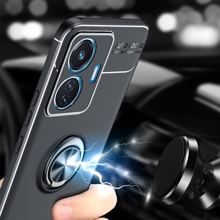 For vivo iQOO Z6 44W Metal Ring Holder TPU Phone Case