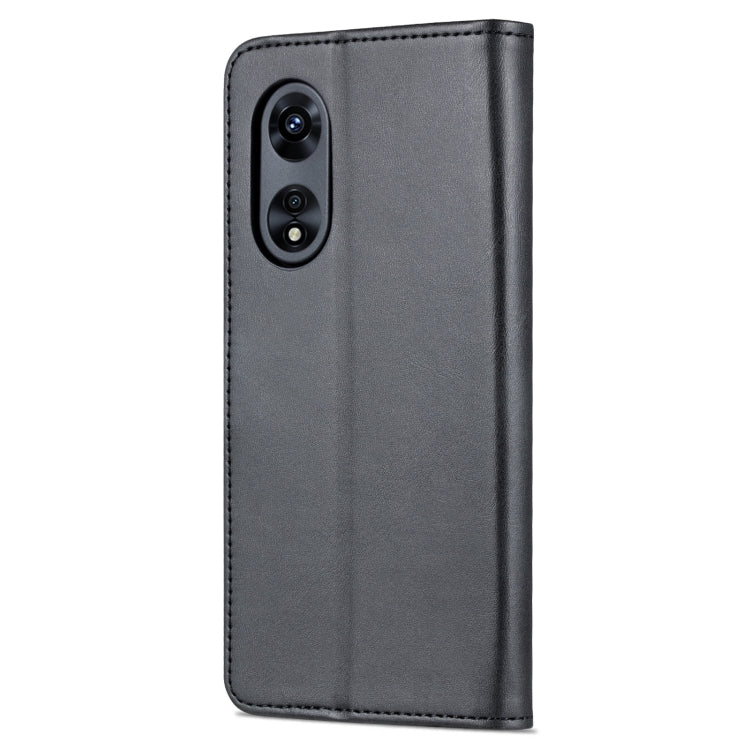 For OPPO A97 5G AZNS Skin Feel Calf Texture Flip Leather Phone Case