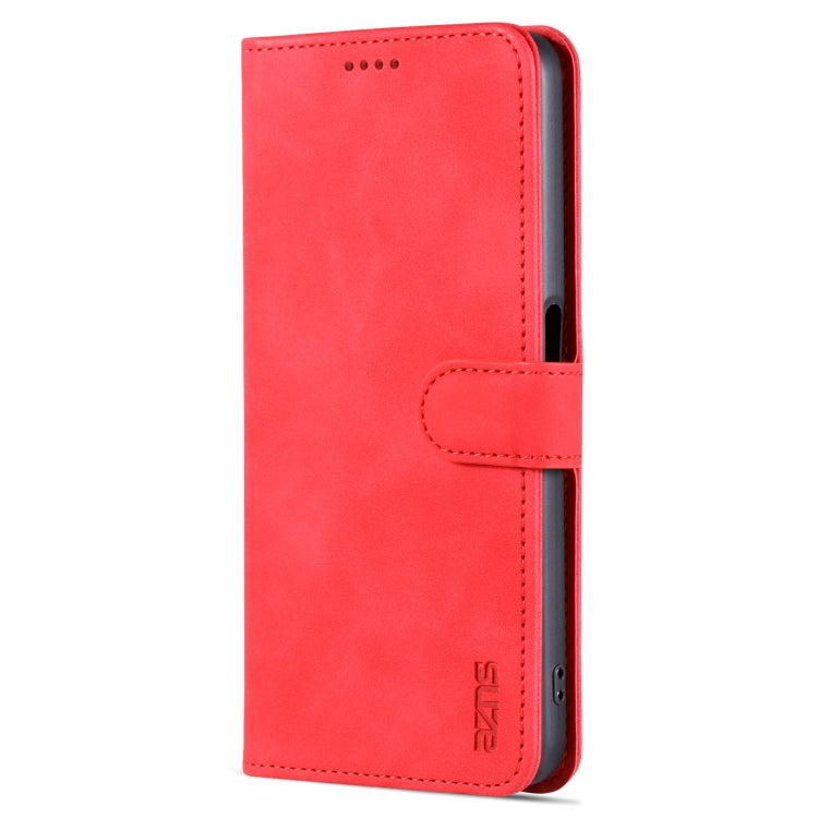 For OPPO A97 5G AZNS Skin Feel Calf Texture Flip Leather Phone Case