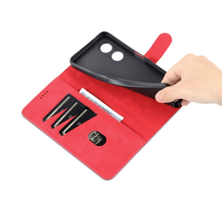 For OPPO A97 5G AZNS Skin Feel Calf Texture Flip Leather Phone Case