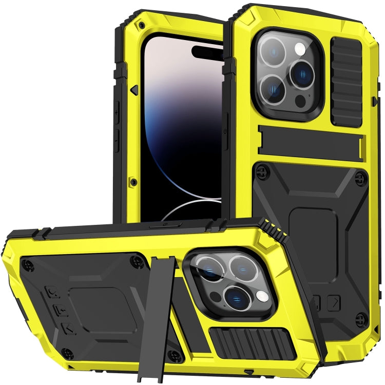 For iPhone 14 Pro Max R-JUST Shockproof Waterproof Dust-proof Case with Holder