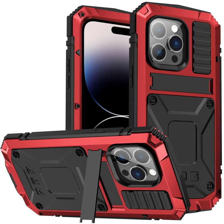 For iPhone 14 Pro Max R-JUST Shockproof Waterproof Dust-proof Case with Holder