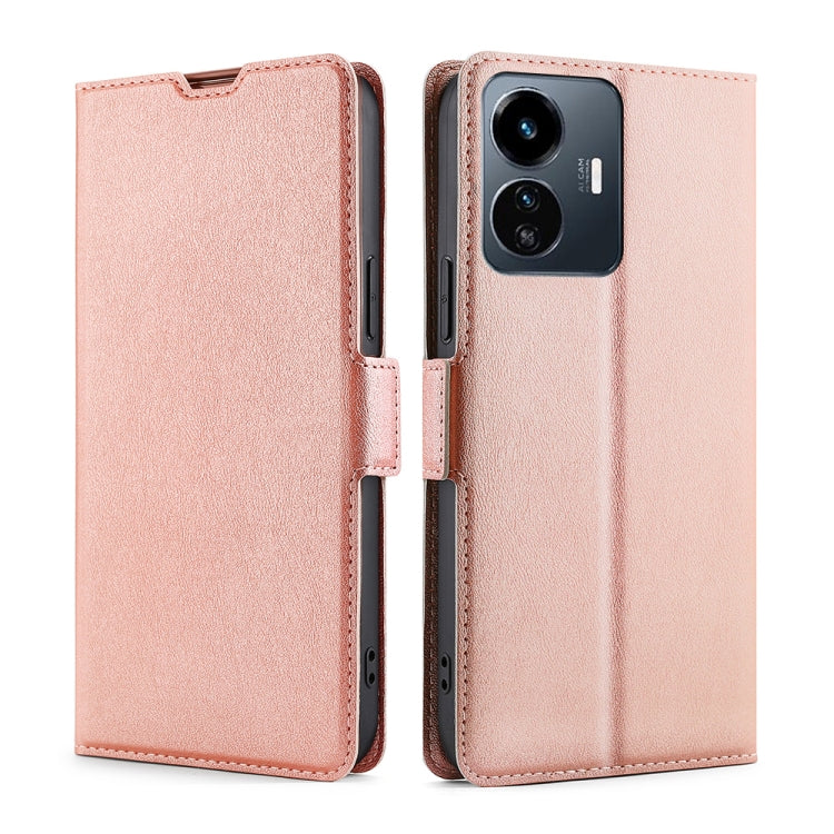 For vivo Y77 5G Global Ultra-thin Voltage Side Buckle Leather Phone Case