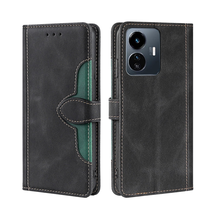 For vivo Y77 5G Global Skin Feel Magnetic Buckle Leather Phone Case