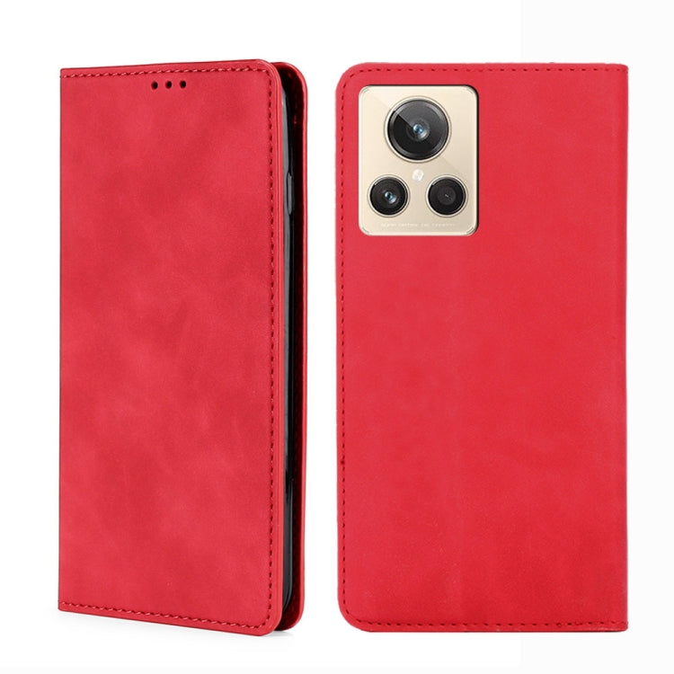 For Realme GT2 Explorer Master Skin Feel Magnetic Horizontal Flip Leather Phone Case
