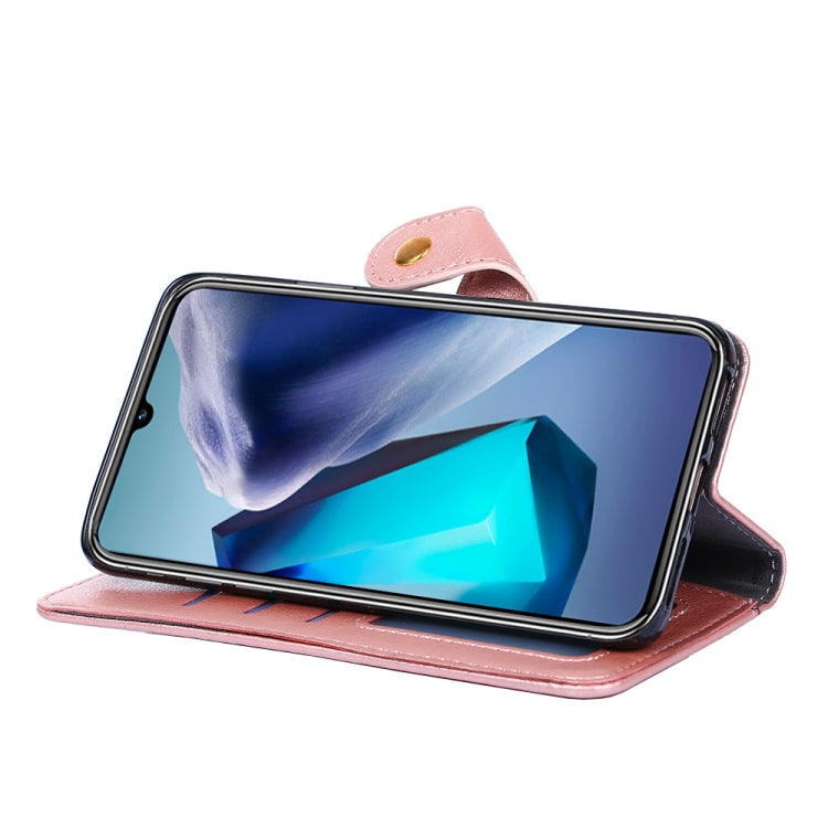 For vivo iQOO Z6 44W/T1 Snapdragon 680 Zipper Bag Leather Phone Case