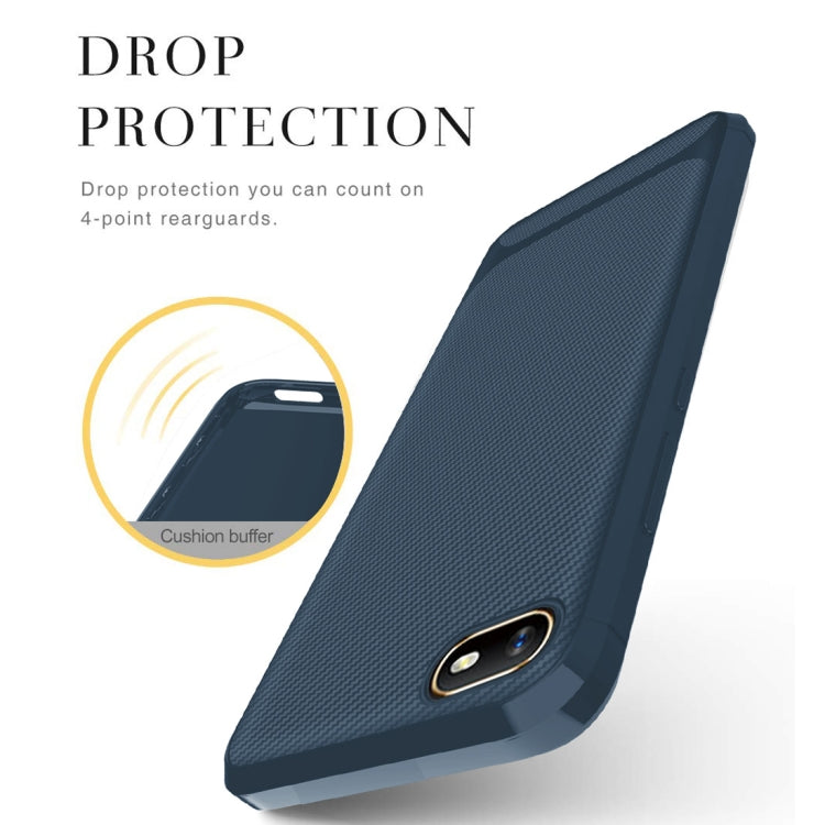 For Xiaomi Redmi Go Carbon Fiber Texture Shockproof TPU Protective Case