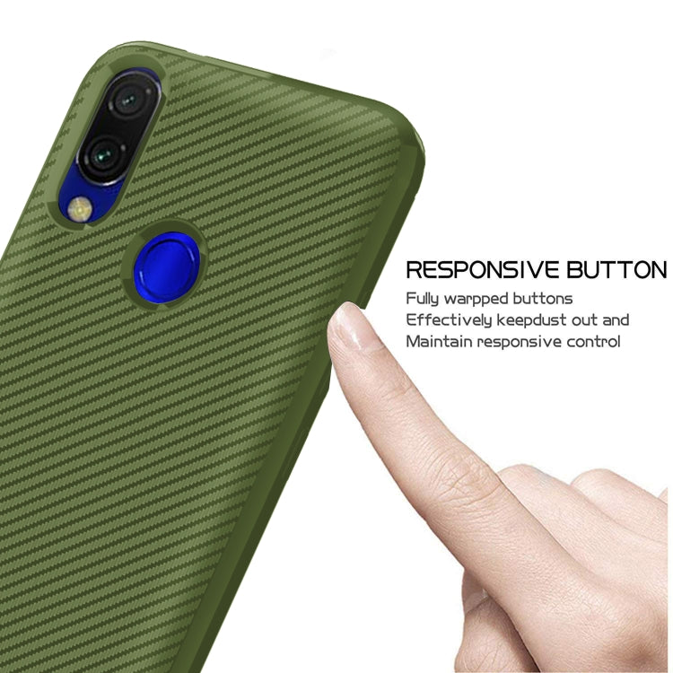 For Xiaomi Redmi Y3 / S3 Carbon Fiber Texture Shockproof TPU Protective Case