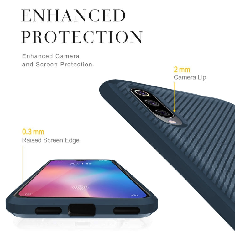 For Xiaomi Mi 9 Carbon Fiber Texture Shockproof TPU Protective Case