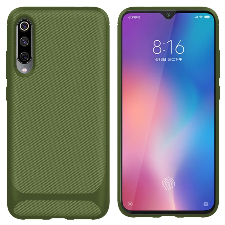 For Xiaomi Mi 9 Carbon Fiber Texture Shockproof TPU Protective Case